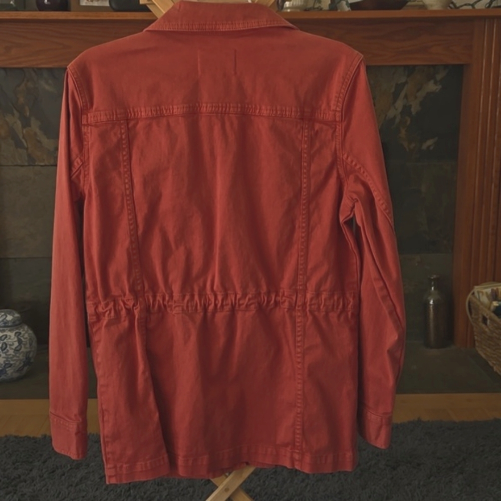 Caslon Cotton Utility Jacket with Snaps - XS - Picture 5 of 9